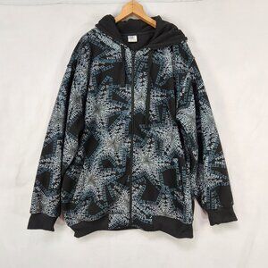 Beyond the Limit Texas Star Zip Up Hoodie Men's XL  Silver Blue Black BTL